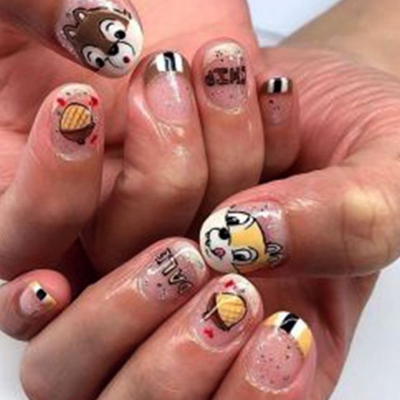 CHIP & DALE Fingernail Stickers Manicure Decals - Picture 5 of 7